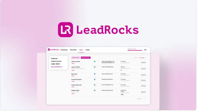 LeadRocks Lead Generation Tool Lifetime Deal featured on DigitalToolSaving.com – AI-powered B2B prospecting tool with verified email leads and LinkedIn data